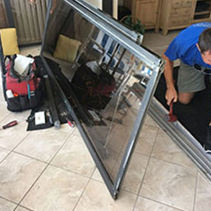 sliding glass door frame repair Charter Oak